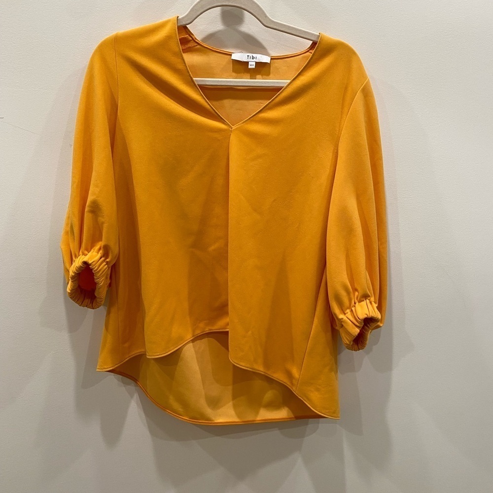 Tibi / Oversized Structured Crepe Trapeze Top In … - image 7